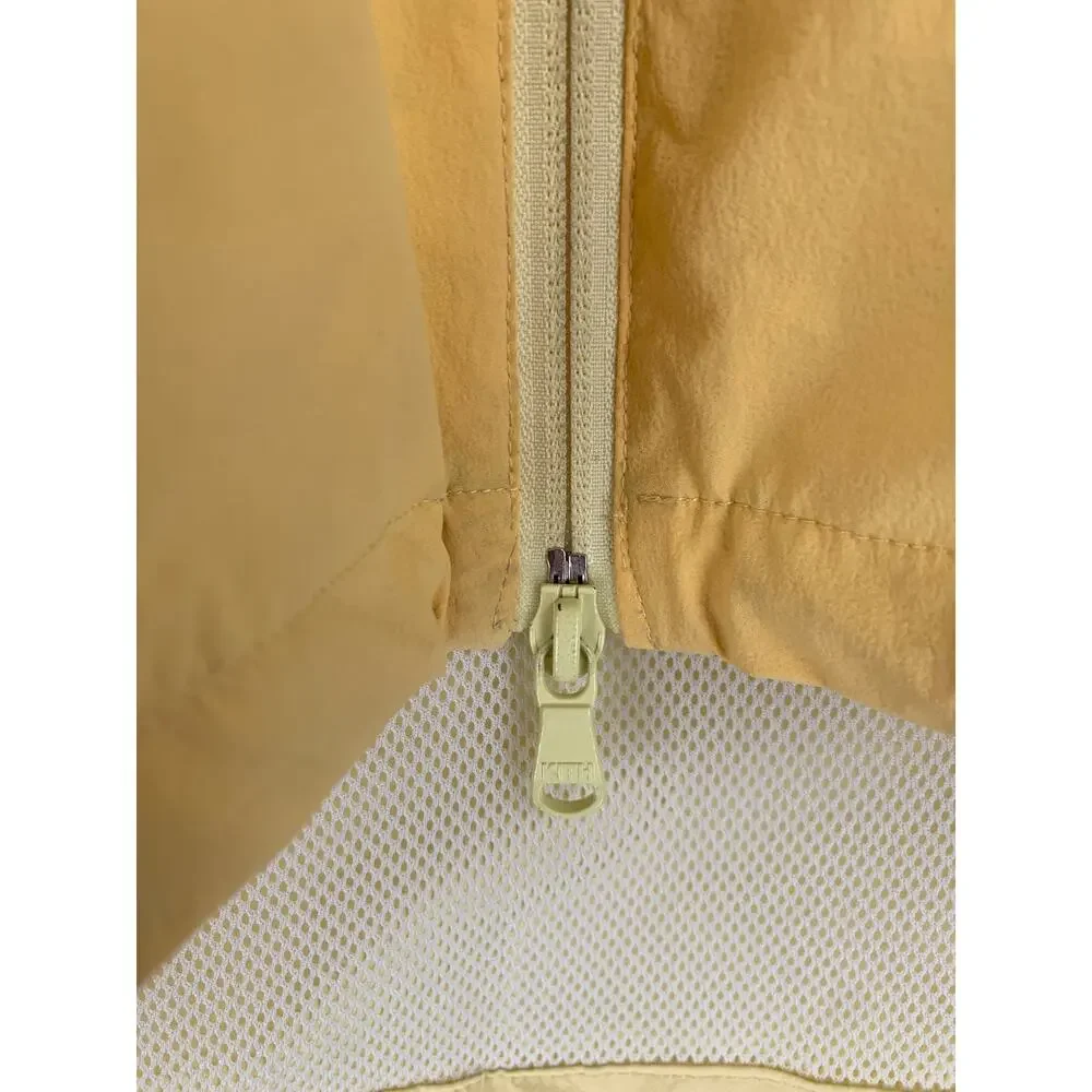 KITH Madison Jacket Mens Small Pale Yellow Hooded Zip Up